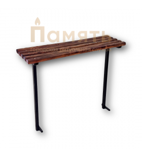 Лавка деревянная с железными ножками Лавка деревянная с железными ножками