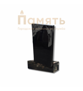 Памятник с гравировкой Крест и занавес