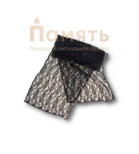 Шарф для горюющих №1 - черный Шарф для горюющих №1 - черный