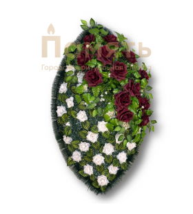 Венок Барселона - белый - бордовый Венок Барселона - белый - бордовый