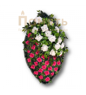 Венок Барселона - белый - розовый Венок Барселона - белый - розовый