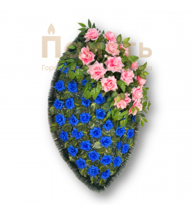 Венок Барселона - синий – розовый Венок Барселона - синий – розовый