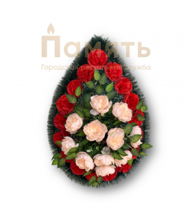 Венок Эсмеральда - красный, белый