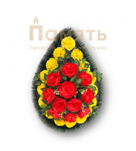 Венок Эсмеральда - красный, желтый Венок Эсмеральда - красный, желтый