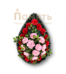 Венок Эсмеральда - красный, розовый Венок Эсмеральда - красный, розовый