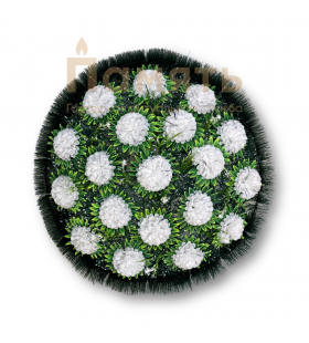 Венок «Герда» круглый - белый Венок «Герда» круглый - белый