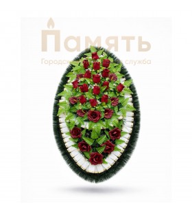 Венок Каспий - красный – белый