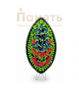 Венок Каспий - синий, красный
