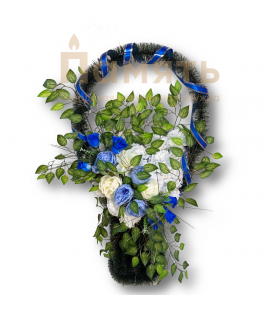 Корзина Сердце - белый - синий Корзина Сердце - белый - синий