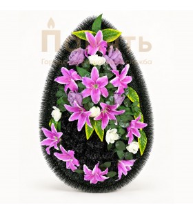 Венок «Лиловая гармония» - нежно-сиреневый