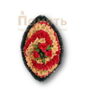 Венок Спираль - красный, оранжевый Венок Спираль - красный, оранжевый