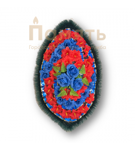 Венок Спираль - красный, синий Венок Спираль - красный, синий